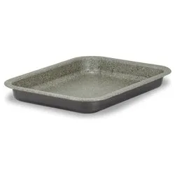 Teglia bassa Alluminio antiaderente (30x22cm) HAPPY STONE Grigio pietra HAPSTTEGREBA3022H