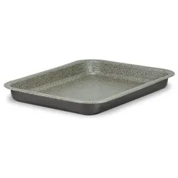 Teglia bassa Alluminio antiaderente (35x27cm) HAPPY STONE Grigio pietra HAPSTTEGREBA3527H