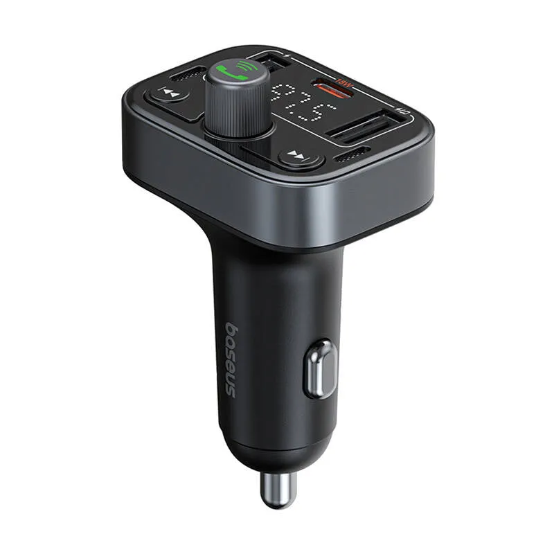 Modulatore FM Bluetooth Baseus S-09 Pro, 2 x USB-A - 1 x USB-C C1076222200113113-00