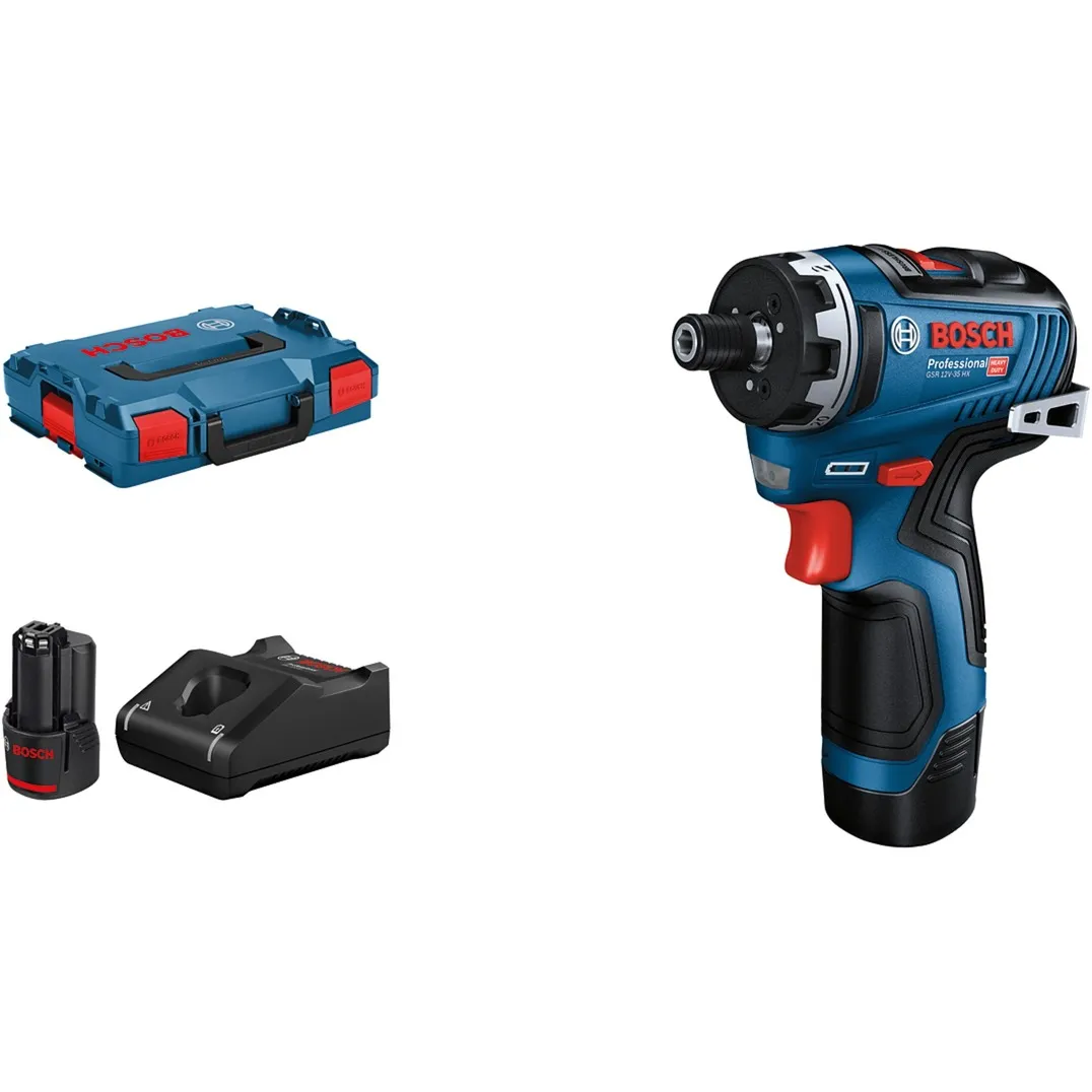 GSR 12V-35 HX Professional 1750 Giri/min Nero, Blu, Rosso, Cacciavite