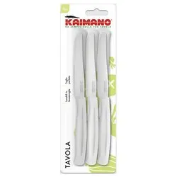 Set coltelli 6 pz punta dentata DINAMIK Bianco 1023390