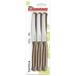 Set coltelli 6 pz punta dentata DINAMIK Marrone 1023389