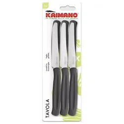 Set coltelli 6 pz lama seghettata DINAMIK Nero 1023398