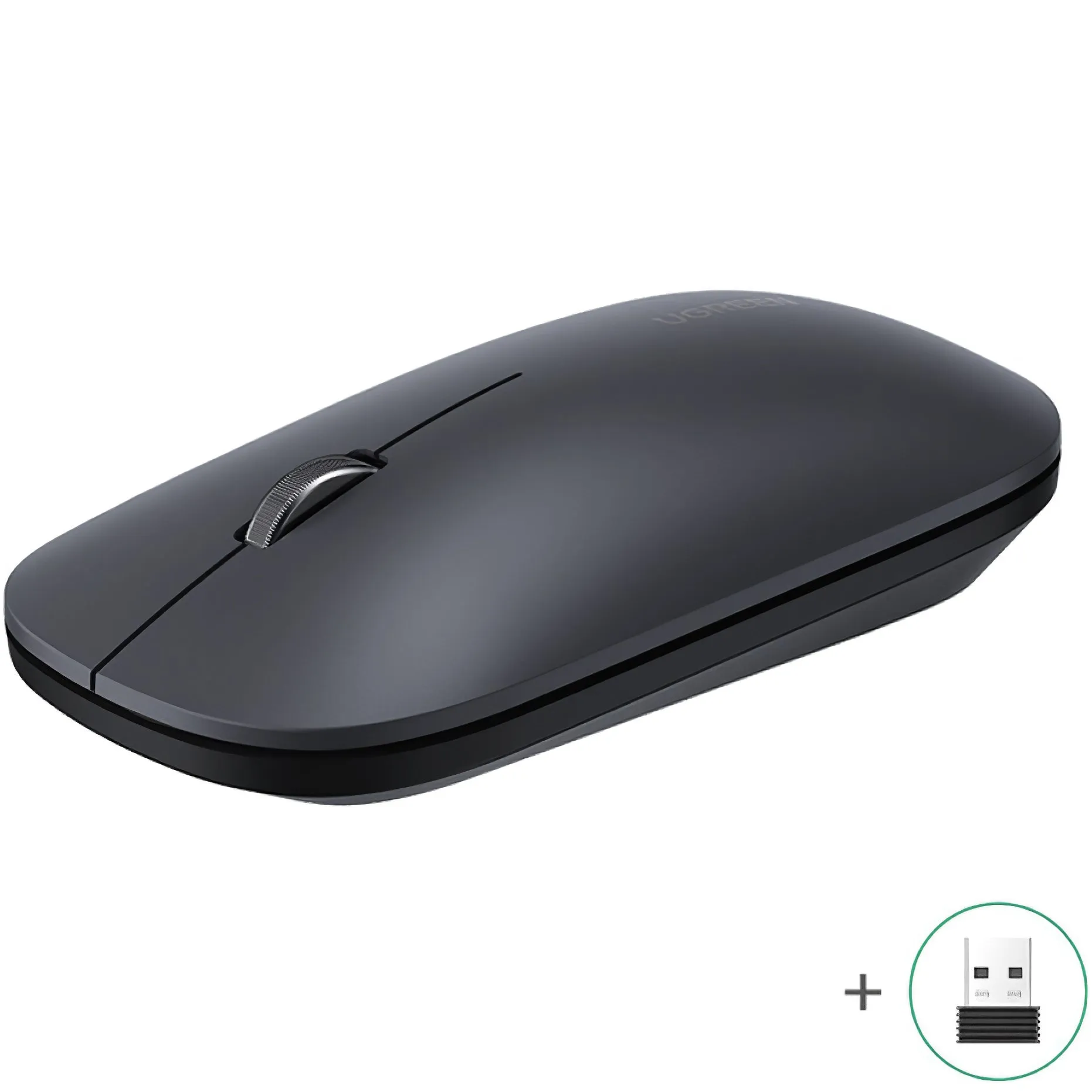 Mouse senza fili UGREEN MU001, 4000DPI, Nero