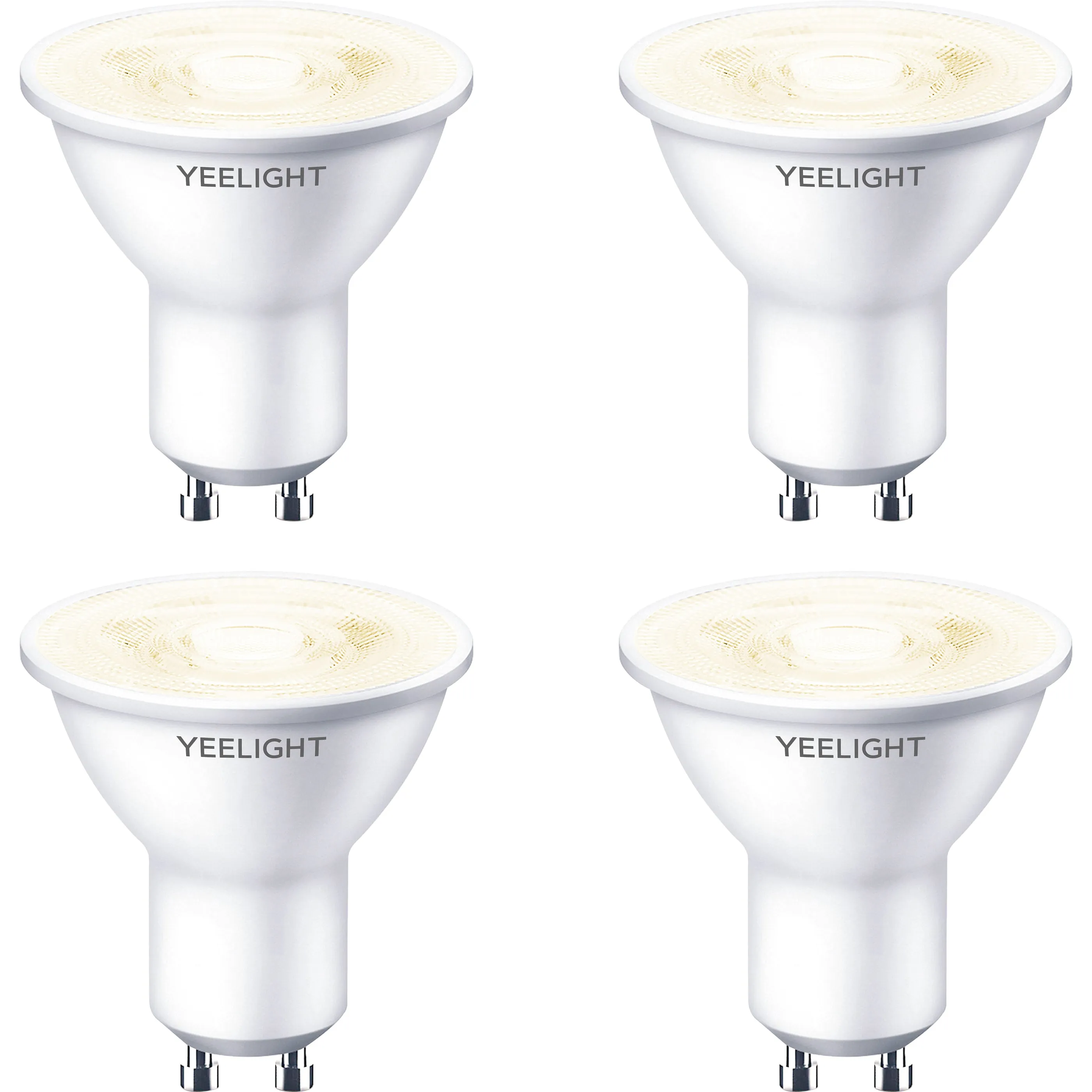 Lampadina LED Yeelight W1, Wi-Fi, GU10, 4.8W, 2700K, 350lm, Set 4 pezzi YLDP004