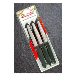 Set coltelli 6 pz lama dentata (11cm) ANATOMICA Nero 24AB06N