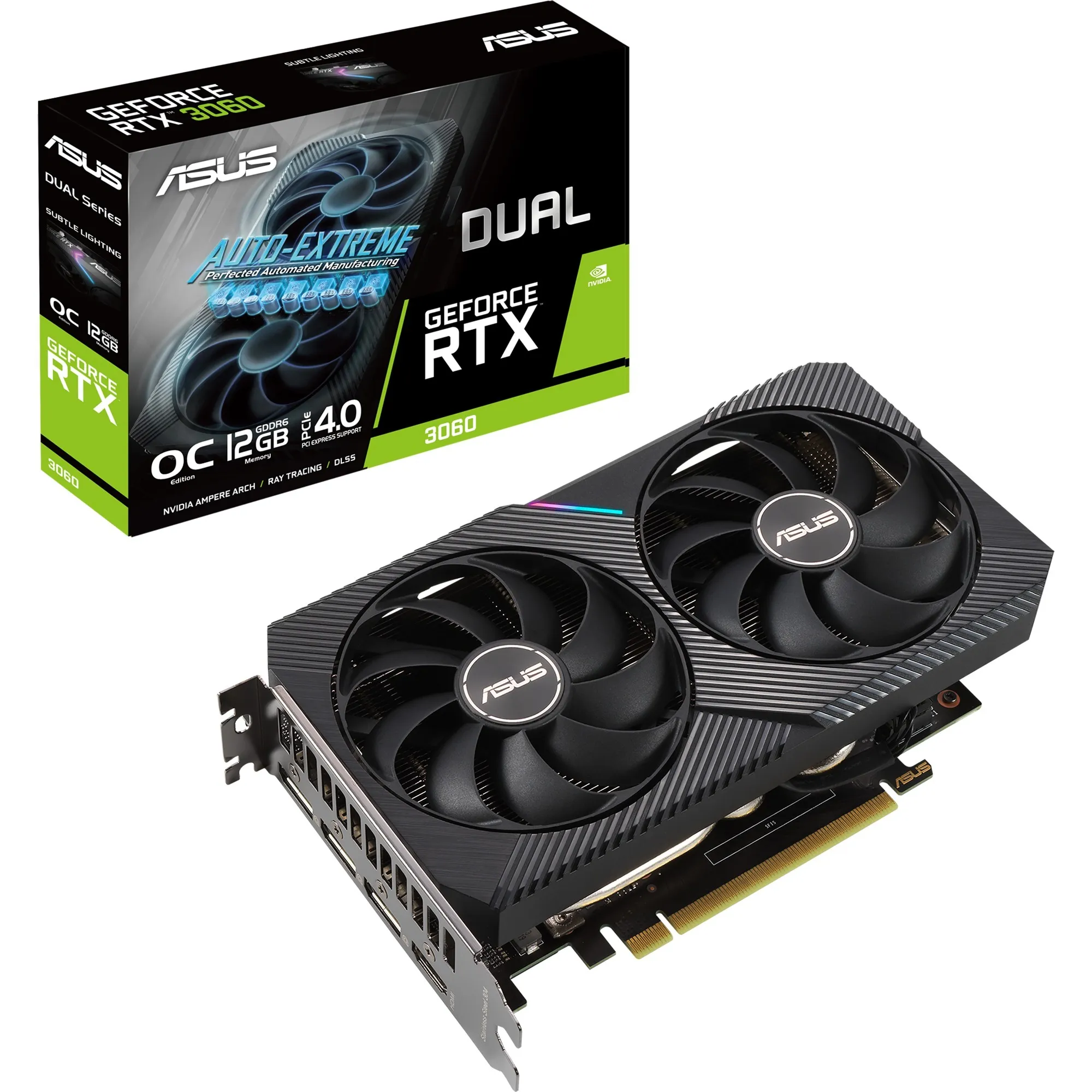 Dual -RTX3060-O12G-V2 NVIDIA GeForce RTX 3060 12 GB GDDR6, Scheda grafica