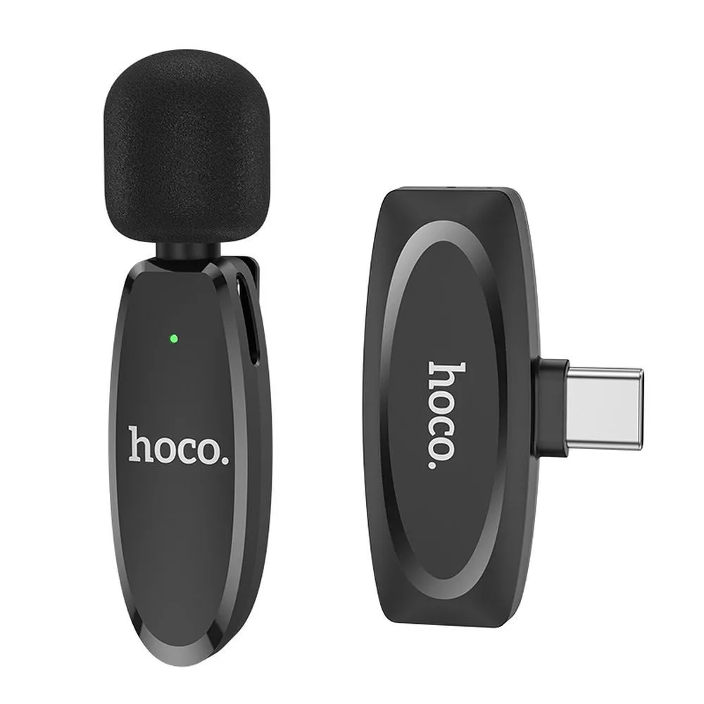 Lavalier HOCO L15, USB-C, Nero