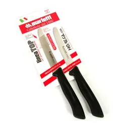 Set coltelli 2 pz lama dentata (11cm) TOP Nero 24TPC02N