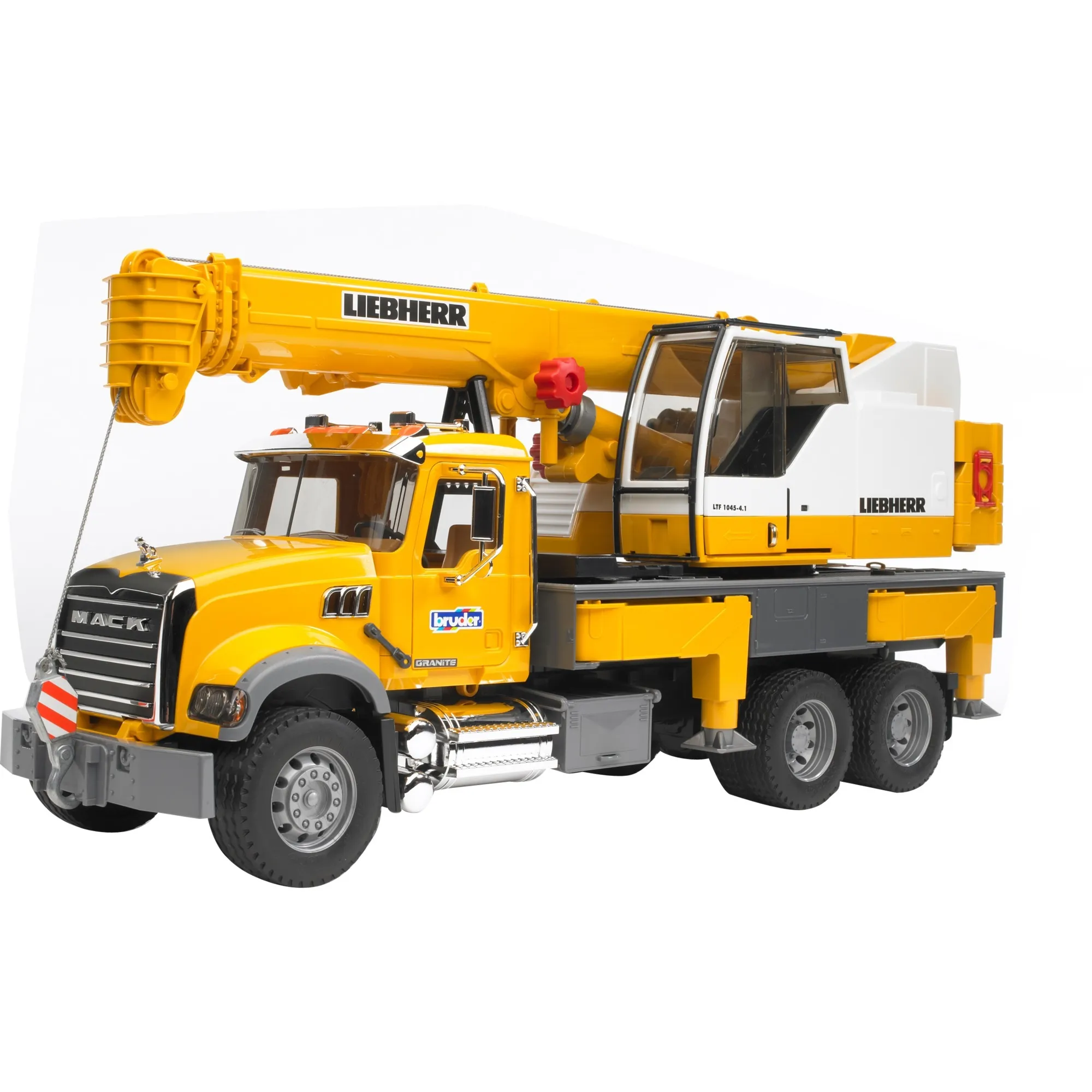 MACK Granite Liebherr crane truck veicolo giocattolo, Veicolo modello