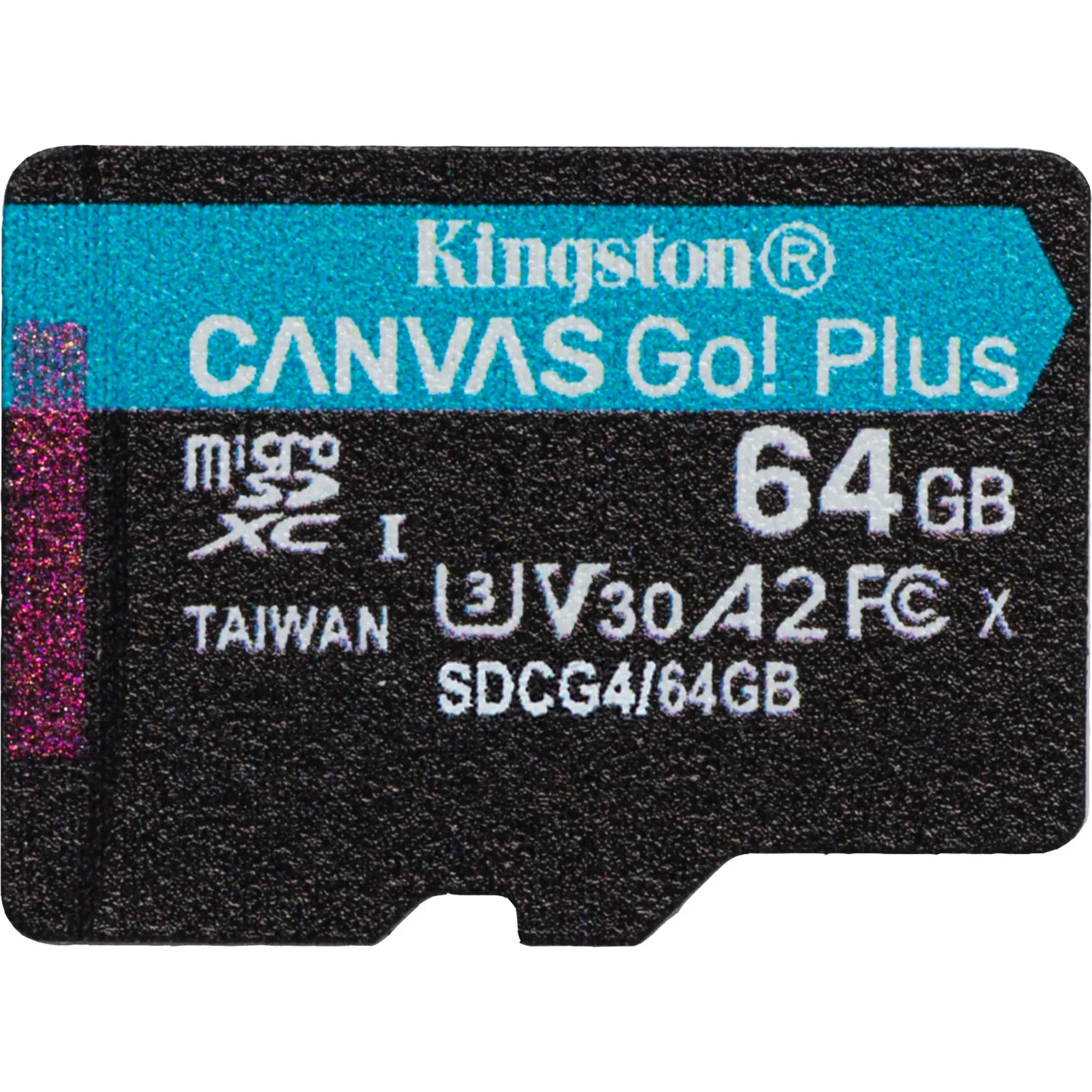 64 GB microSDXC Canvas Go Plus Gen4 200R A2 U3 Confezione singola senza ADP, Scheda di memoria