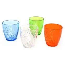 Bicchiere Acqua Plastica (300ml) Olà Assortito 1414