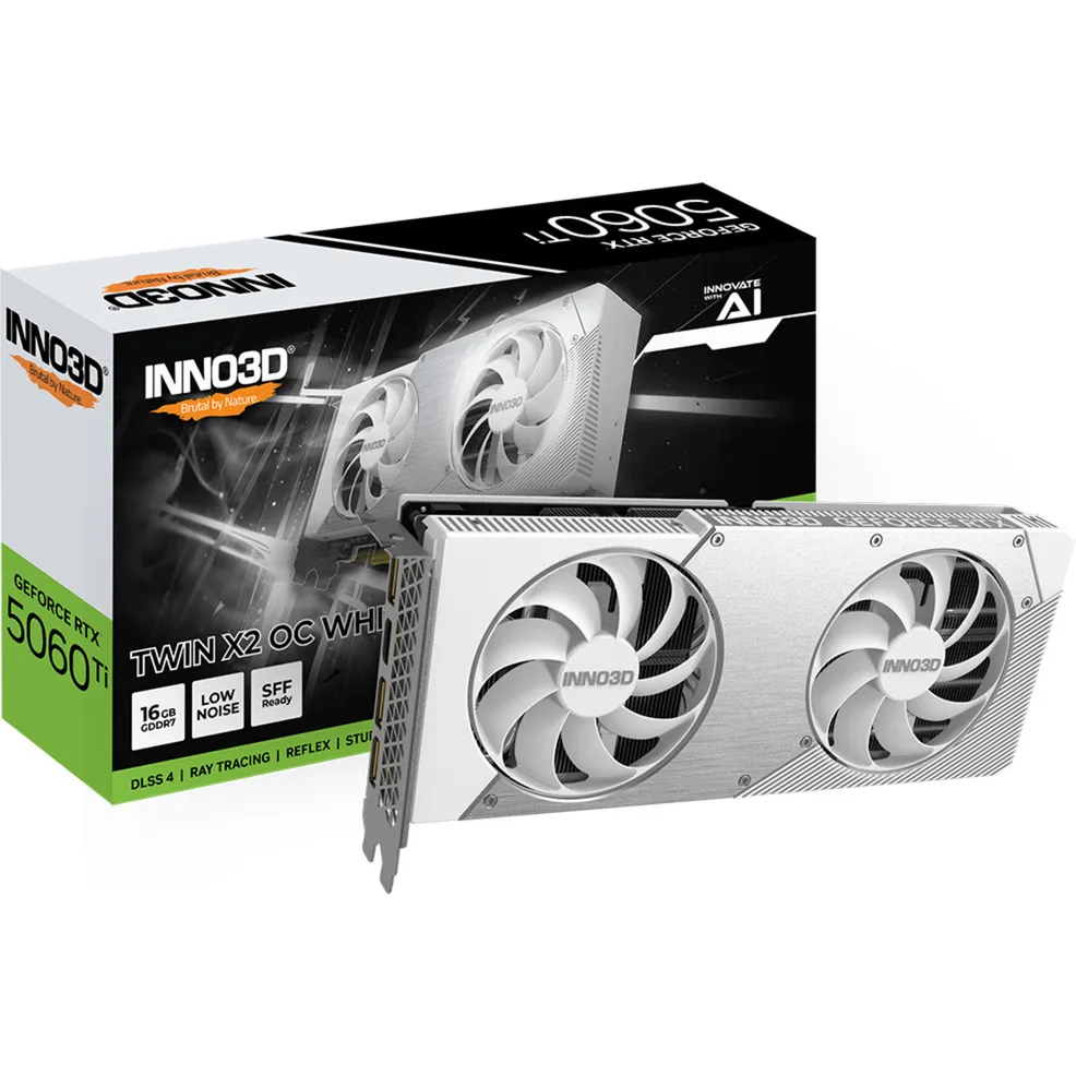 GeForce RTX 5060 Ti TWIN X2 OC WHITE 16GB, Scheda grafica