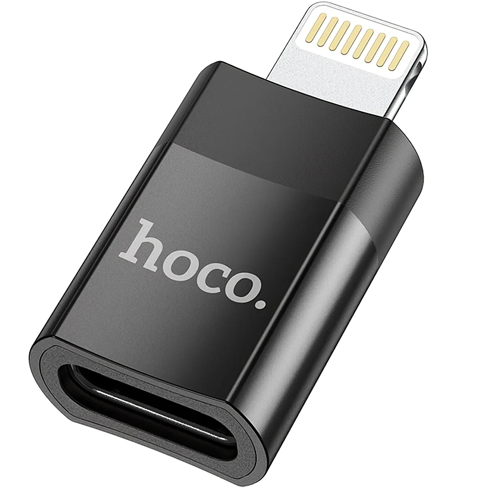 Adattatore dati e ricarica USB-C - Lightning HOCO UA17, nero