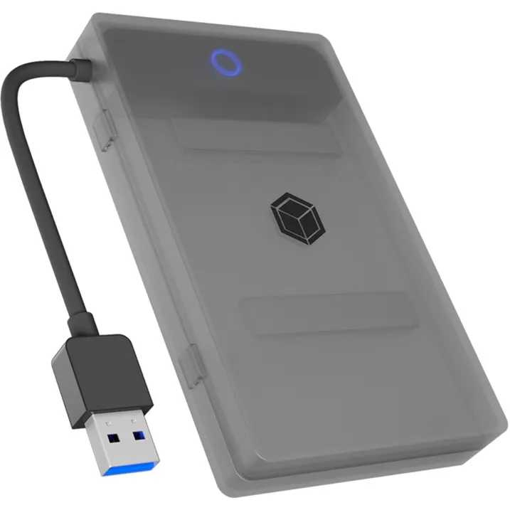 IB-AC603b-U3 Box esterno HDD/SSD Antracite, Nero 2.5", Adattatore