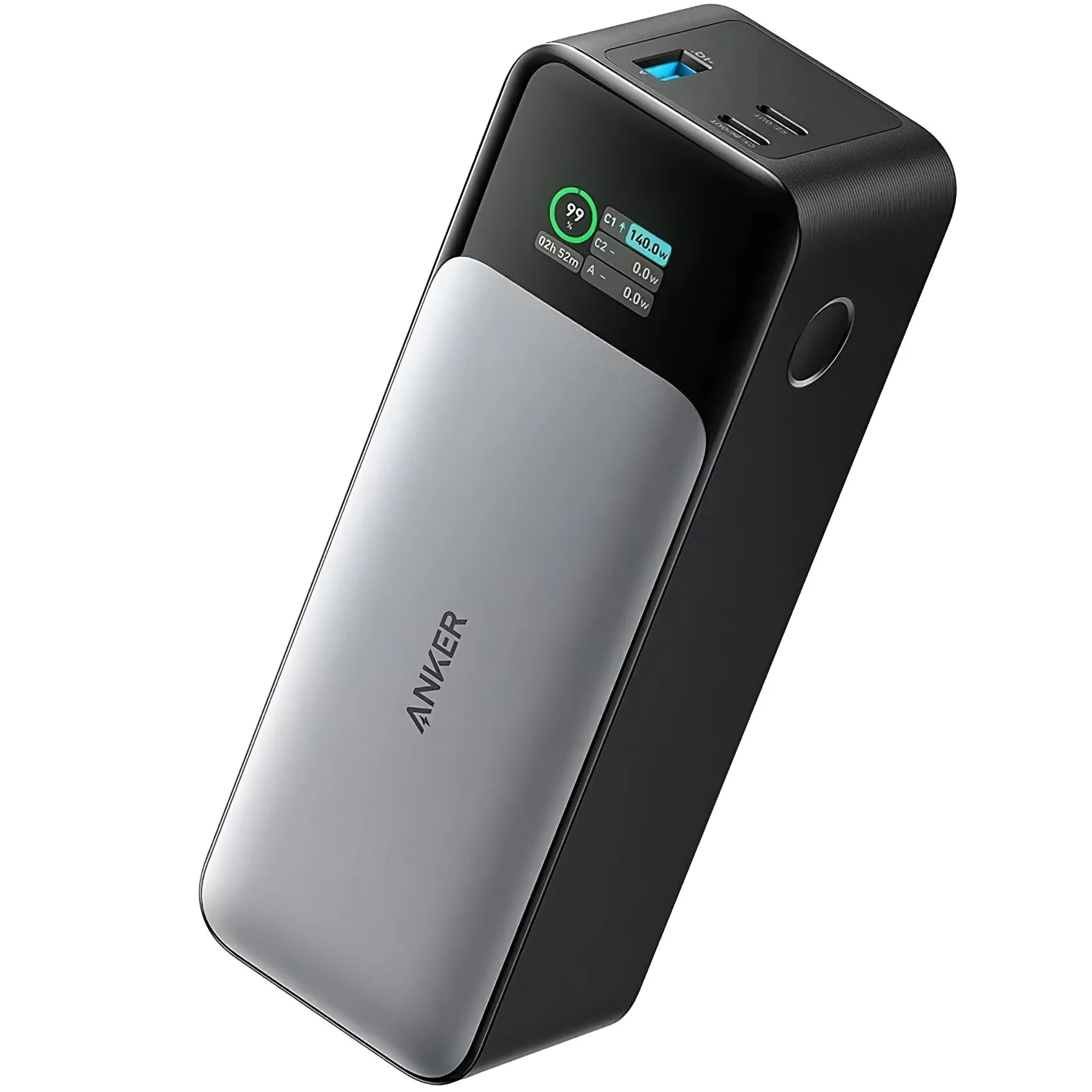 Batteria Esterna Anker 737, 24000mAh, 140W, QC + PD, 1 x USB-A - 2 x USB-C, Nera A1289011