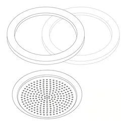 Set guarnizioni e filtro caffettiera 1/2 Tazza 2 pz 121001