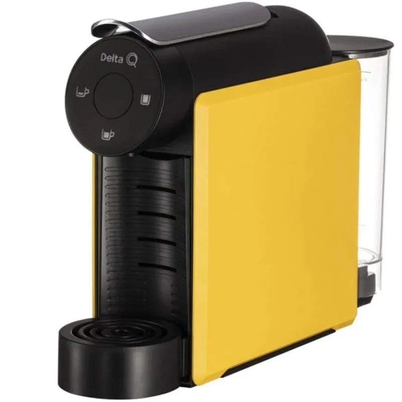 Caffettiera a capsule Delta Mini Qool gialla Delta Q