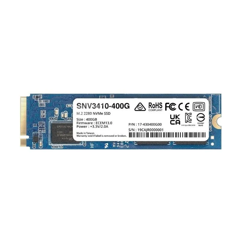 Synology SNV3410-400G SSD 400 GB M.2 2280 NVMe PCIe 3.0x4