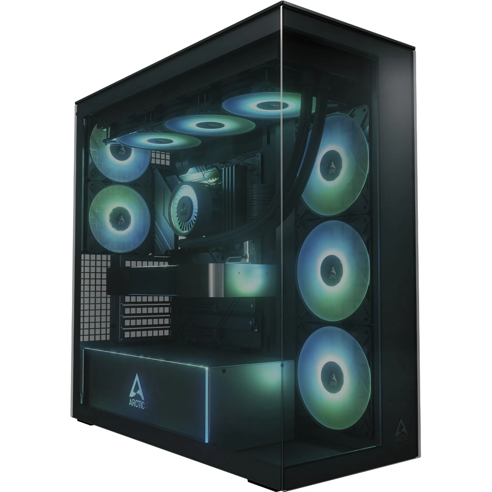 Xtender VG Black (Tinted Glass) Midi Tower Nero, Chassis Tower