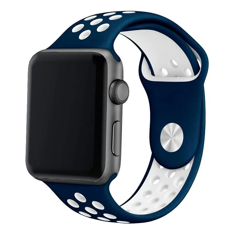 Cinturino sportivo blu freddo per Apple Watch 38/40mm serie 1/2/3/4/5/6/SE