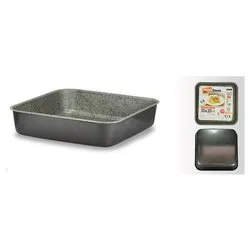 Teglia alta Alluminio antiaderente (30x30cm) HAPPY STONE Grigio pietra HAPSTTEGATXX3030H