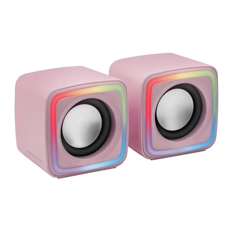 Altoparlanti da gioco Mars Gaming MSCUBEP RGB DSP 8 W Rosa
