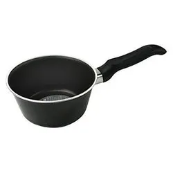 Casseruola Alluminio antiaderente (12cm) conica con 1 manico FIRENZE Nero 1000804