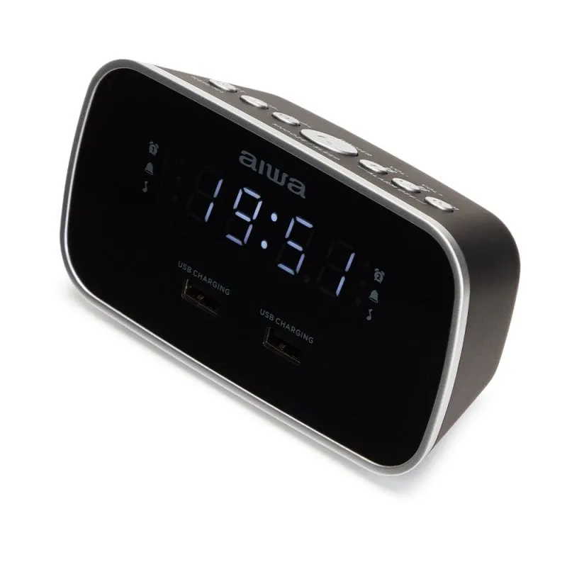 Radiosveglia Aiwa CRU-19 2xUSB Nera