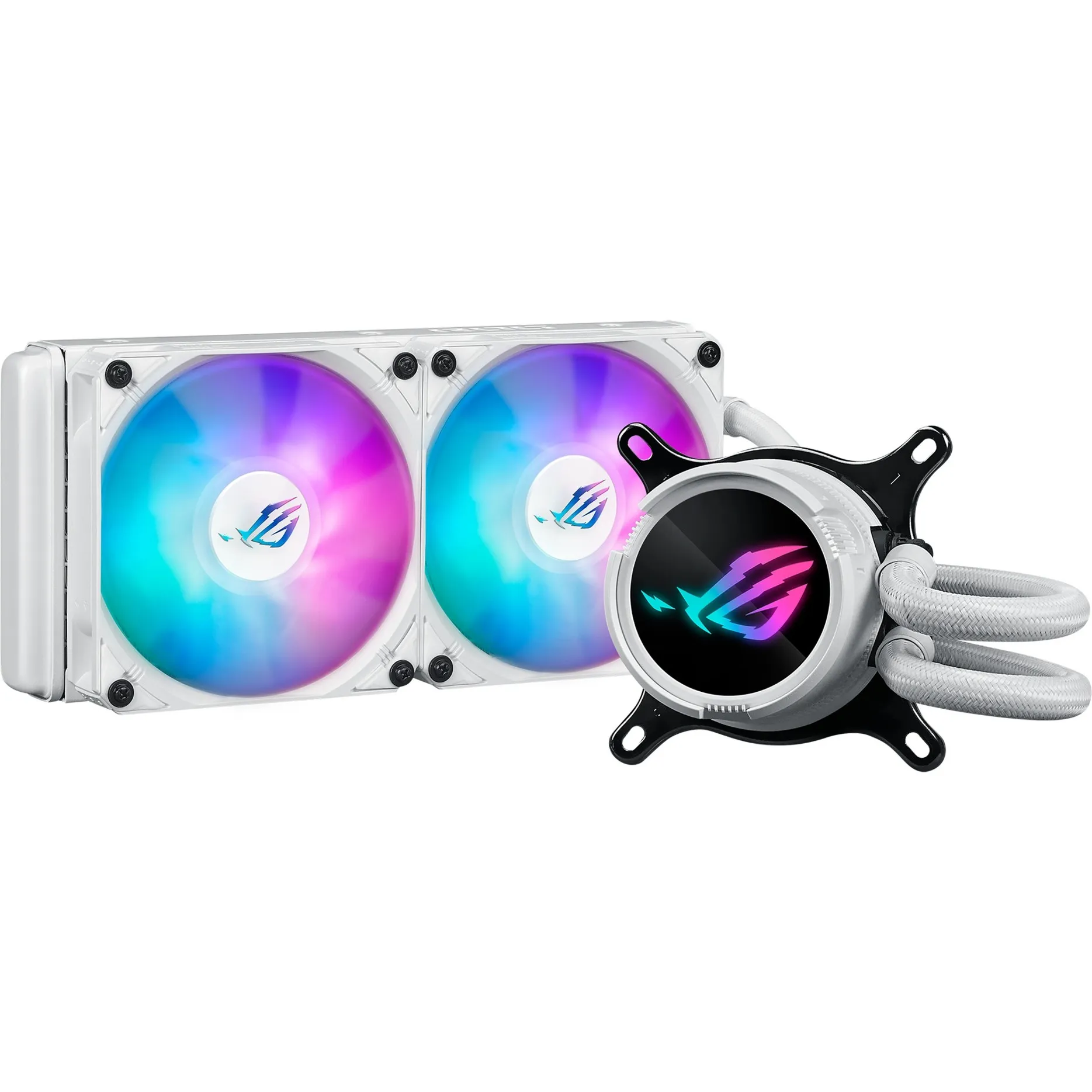 ROG Strix LC III 240 ARGB White Edition Processore Kit di raffreddamento a liquido 12 cm Bianco, Raffreddamento ad acqua
