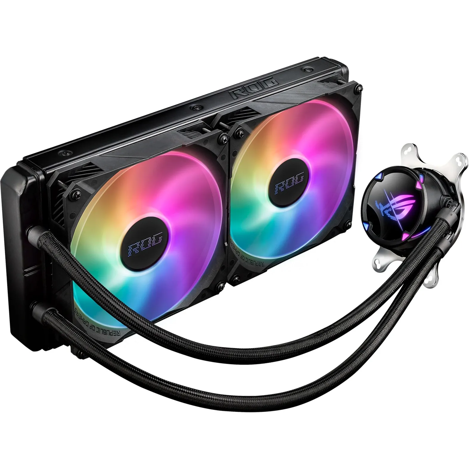 ROG STRIX LC II 280 ARGB Processore Raffreddatore di liquidi tutto in uno 14 cm Nero 1 pz, Raffreddamento ad acqua