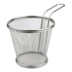 Cestello frittura Inox 18/10 (12x10cm) Monoporzione tondo 24800120ICV