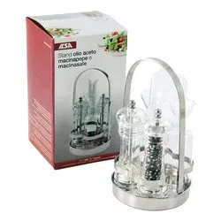 Set condimento 2 pz (13,5x24cm) Menage Cromo 12560000IVV
