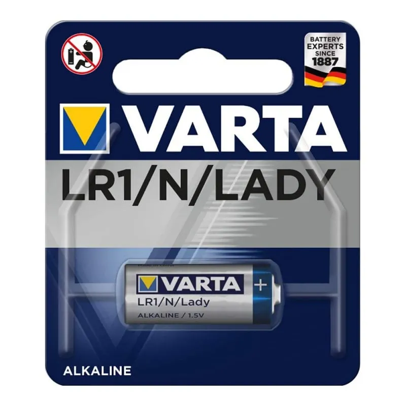 Varta ALKALINE LR1, 4001, N, Lady (Batteria Speciale , 1.5V) Blister da 1