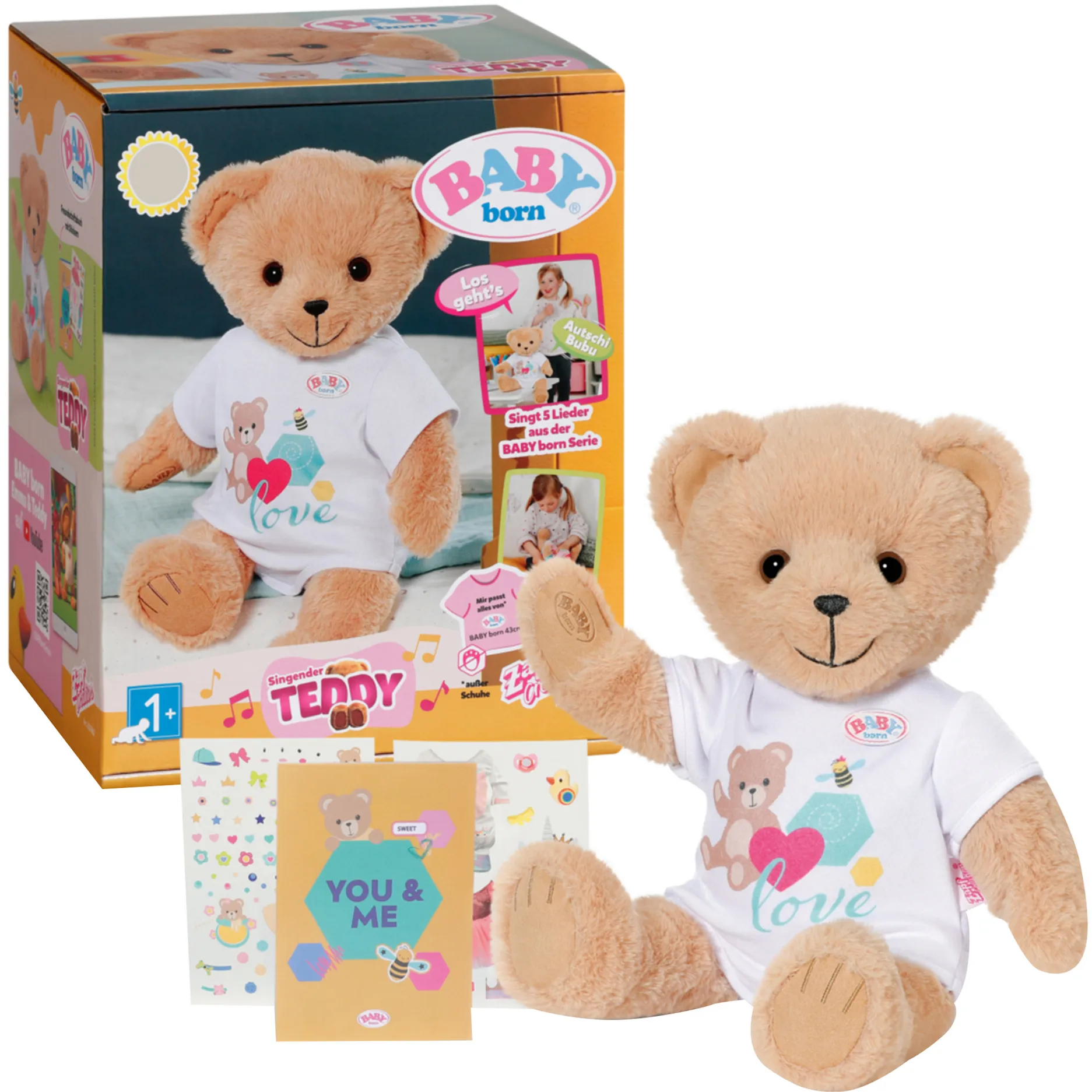 @ BABY born Singing Teddy (german version), Peluche animali