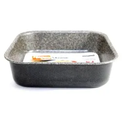 Teglia alta Alluminio antiaderente (20x20cm) HAPPY STONE Grigio pietra HAPSTTEGATXX2020H