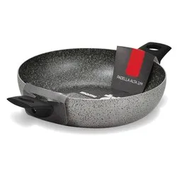 Tegame Alluminio antiaderente (24cm) bombato JANET 2.0 Grigio pietra JANE2PADAT2MXX24