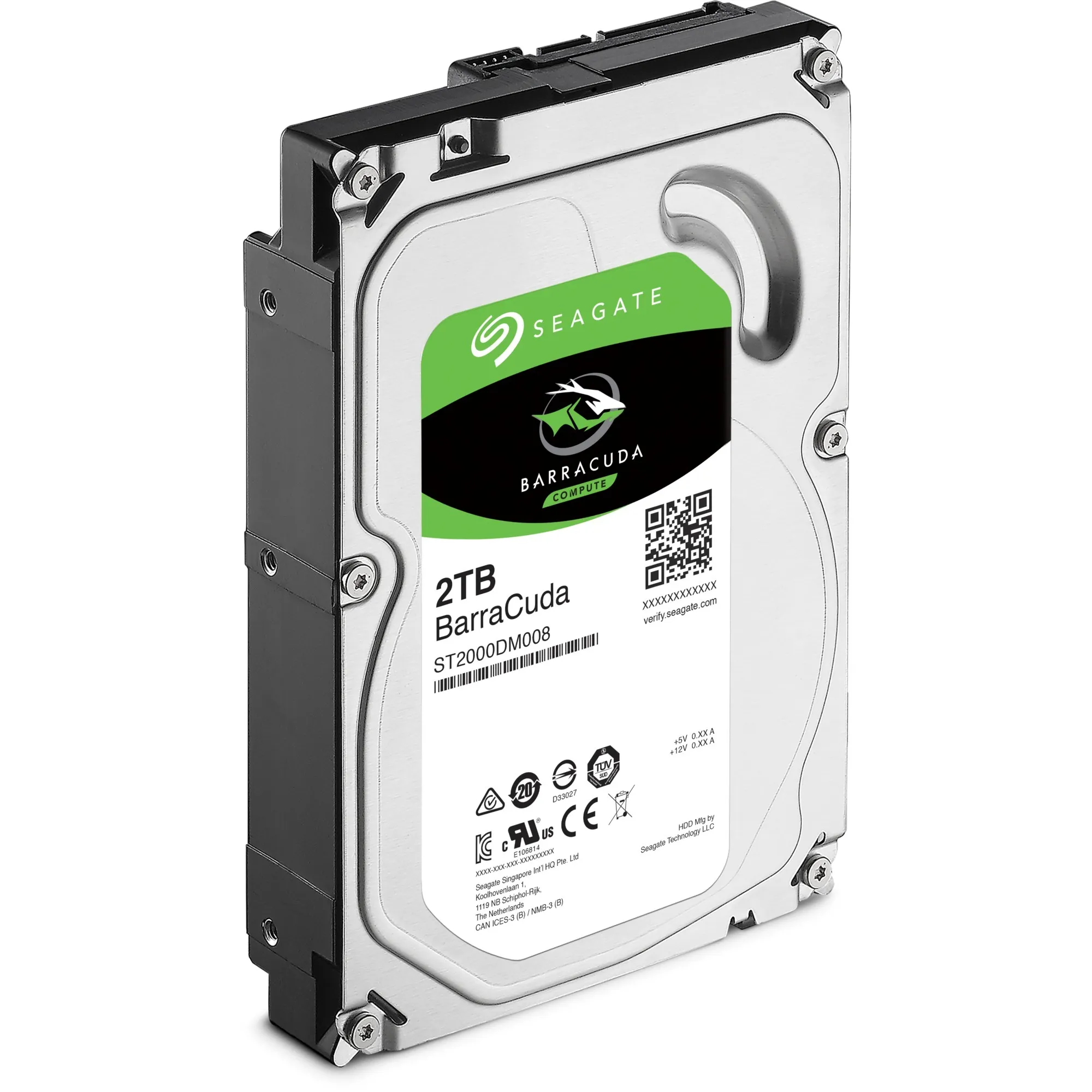 Barracuda ST2000DM008 disco rigido interno 2 TB 7200 Giri/min 256 MB 3.5" Serial ATA III, Hard-disk