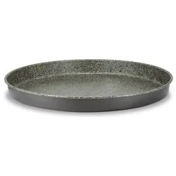 Teglia tortiera focaccia Alluminio antiaderente (38cm) HAPPY STONE Grigio pietra HAPSTTORFOXXXX38