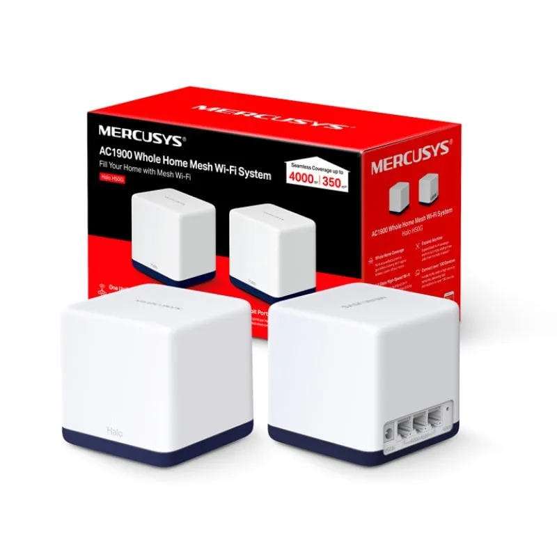 Mercusys Halo H50G (confezione 2) Sistema WiFi Gigabit dual band AC1900 Mesh
