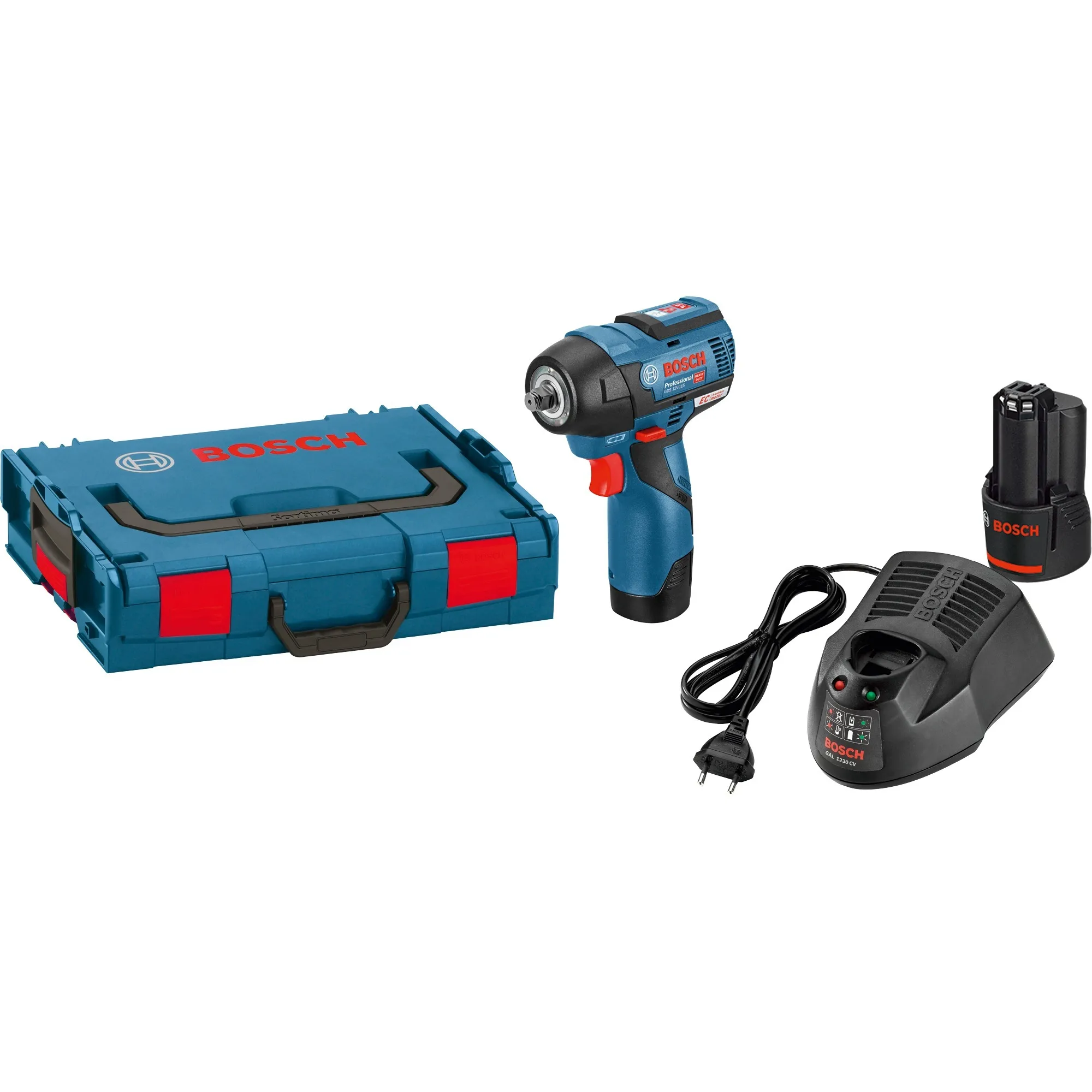 GDS 12V-115 Professional 2600 Giri/min Nero, Blu, Rosso, Avvitatore