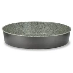 Teglia tortiera alta Alluminio antiaderente (34cm) HAPPY STONE Grigio pietra HAPSTFOTATXXXX34