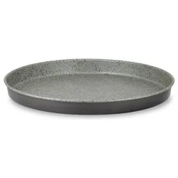 Teglia tortiera focaccia Alluminio antiaderente (34cm) HAPPY STONE Grigio pietra HAPSTTORFOXXXX34