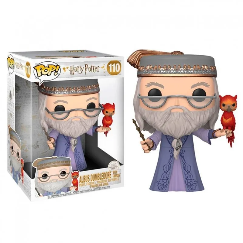 Funko Pop Funko Harry Potter Dumbledore con Fawkes 10 pollici PVC