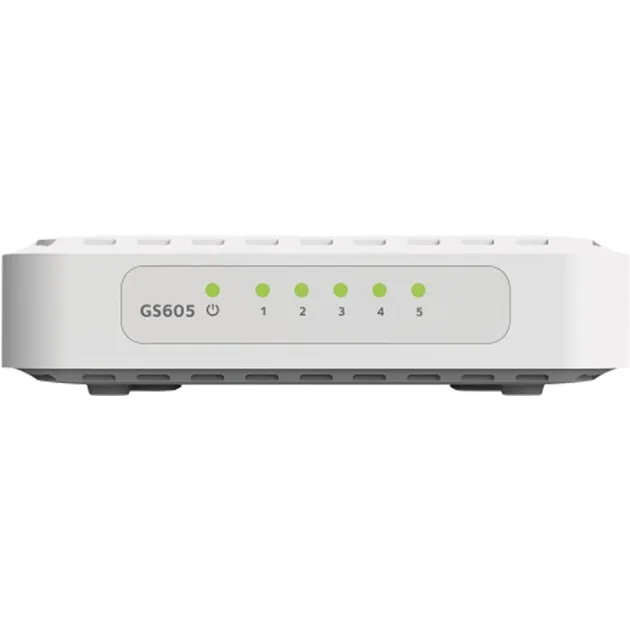 GS605 Non gestito L2 Gigabit Ethernet (10/100/1000) Bianco, Interruttore