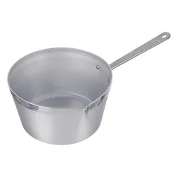 Casseruola Alluminio (18cm) conica 1 manico con becco PROFESSIONAL FAMILY Silver naturale FAMA918