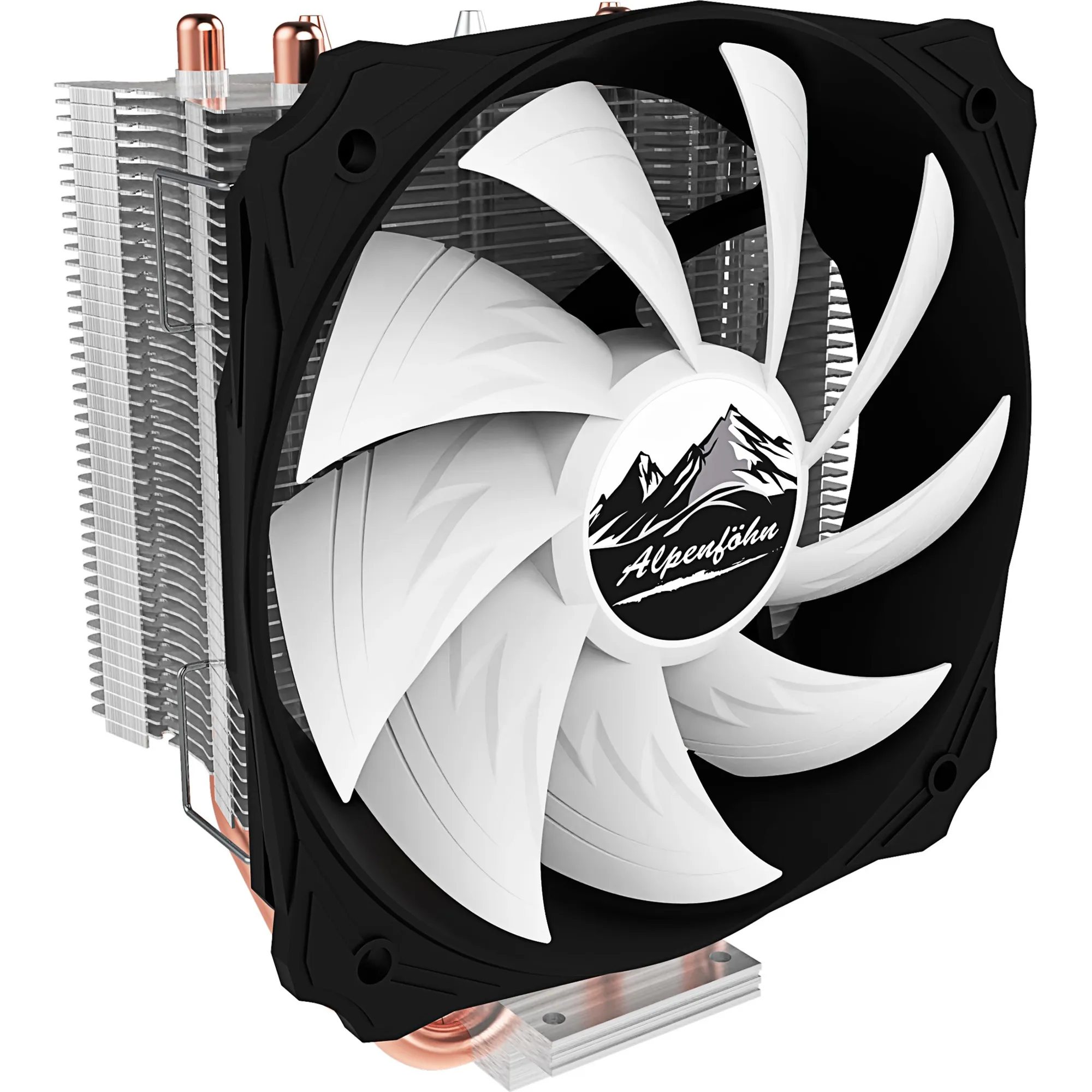 Ben Nevis Processore Refrigeratore 12 cm Nero, Rame, Argento, Bianco, raffreddamento CPU