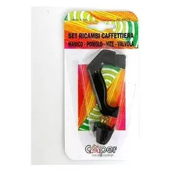 Manico e pomolo caffettiera 2 Tazze Nero Art MPV 2 3
