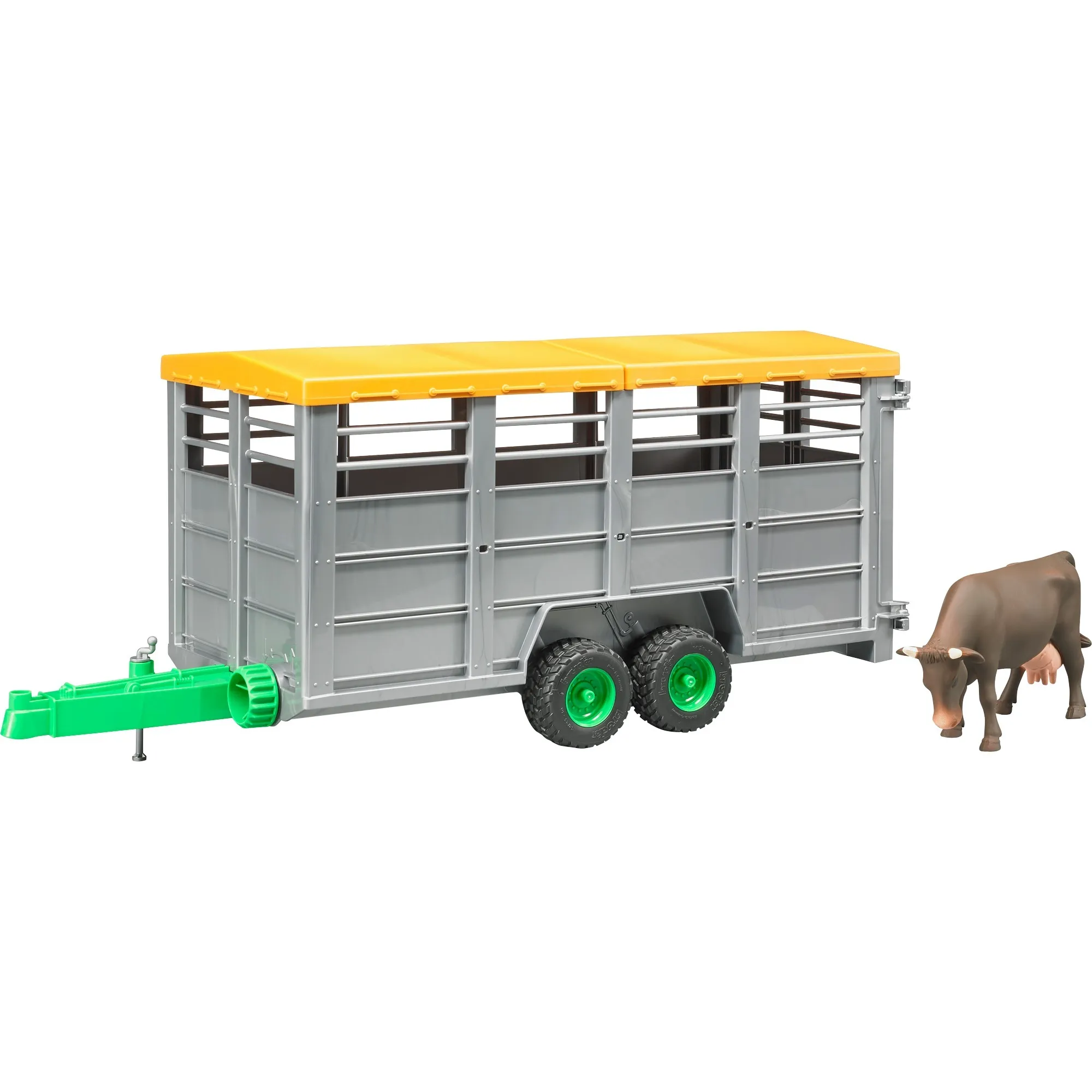 Livestock trailer with 1 cow parte e accessorio di modellino in scala Carrello, Veicolo modello