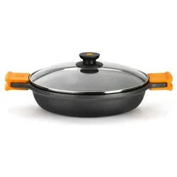 Casseruola Alluminio antiaderente (40cm) bassa con coperchio EFFICIENT Antracite A270540